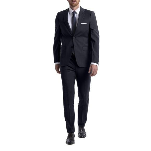 NWT Calvin Klein Men’s Skinny Fit Suit Pants Navy 34W x 34L Stretch Fabric - Picture 1 of 6